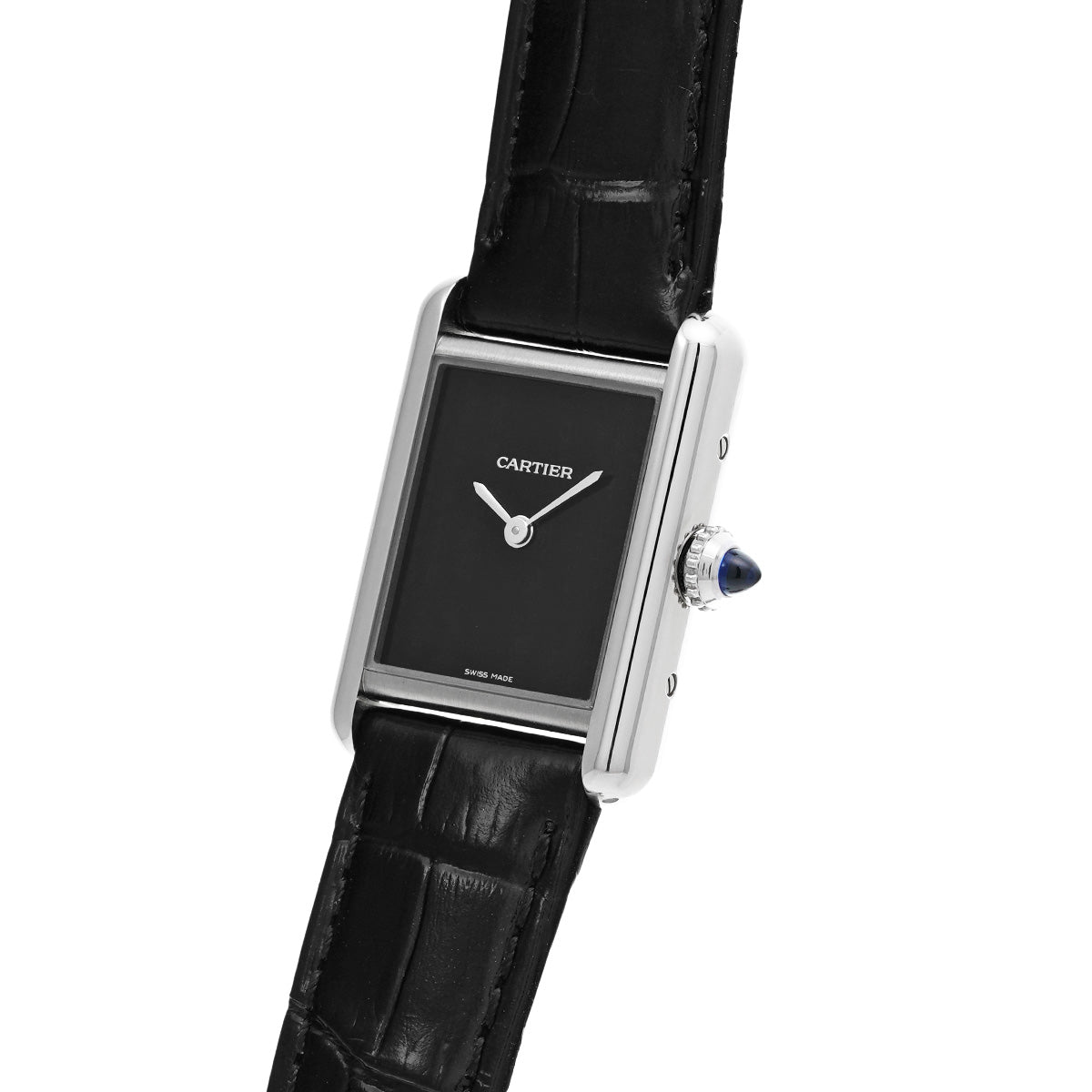 Tank Must de Cartier watch SM WSTA0071 Black Lacquer CARTIER Men's [Pre-owned]