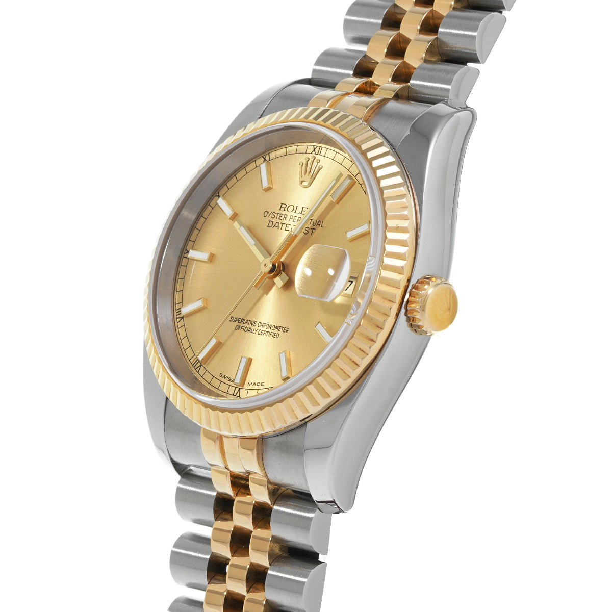 Datejust 116233 F (manufactured circa 2003) Champagne ROLEX Men's [Pre-Owned].