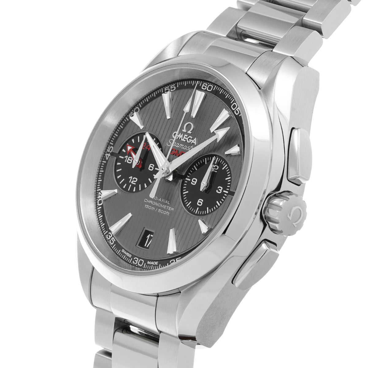 Seamaster Aqua Terra Co-Axial GMT Chronograph 231.10.43.52.06.001 Gray/Black OMEGA Mens [Pre-owned]