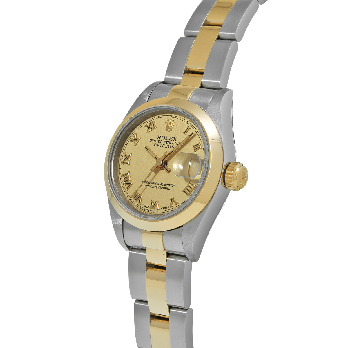 Datejust 69163 W (manufactured circa 1995) Champagne ROLEX Ladies [Pre-Owned].