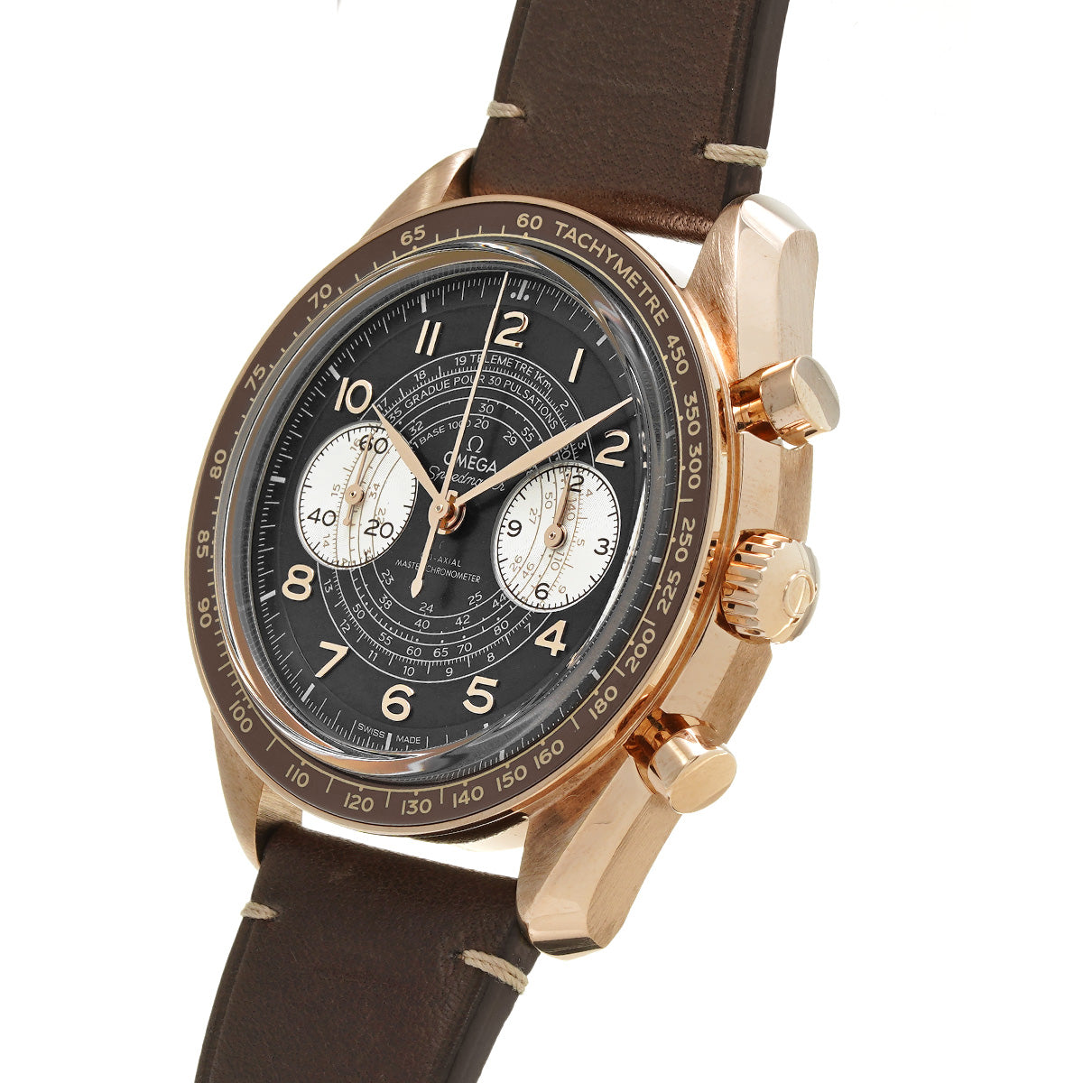 Speedmaster Chronoscope Co-Axial Master Chronometer 329.92.43.51.10.001 Brown/Silver OMEGA Mens [Pre-Owned]