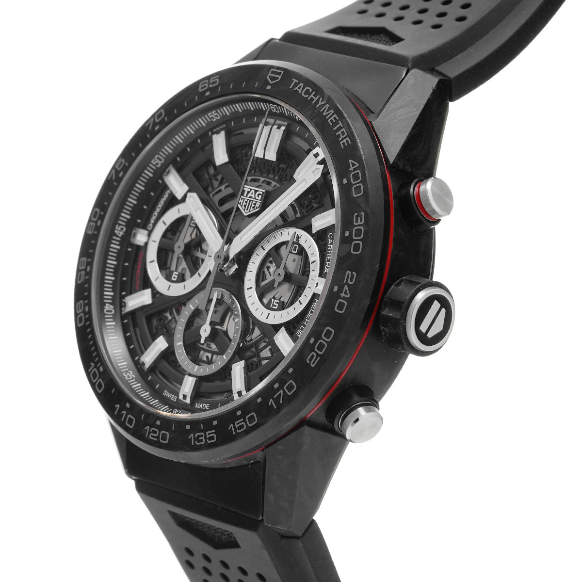 CARRERA Calibre Heuer 02 Chronograph CBG2A91.FT6173 Skeleton TAG HEUER Men's [Pre-Owned].