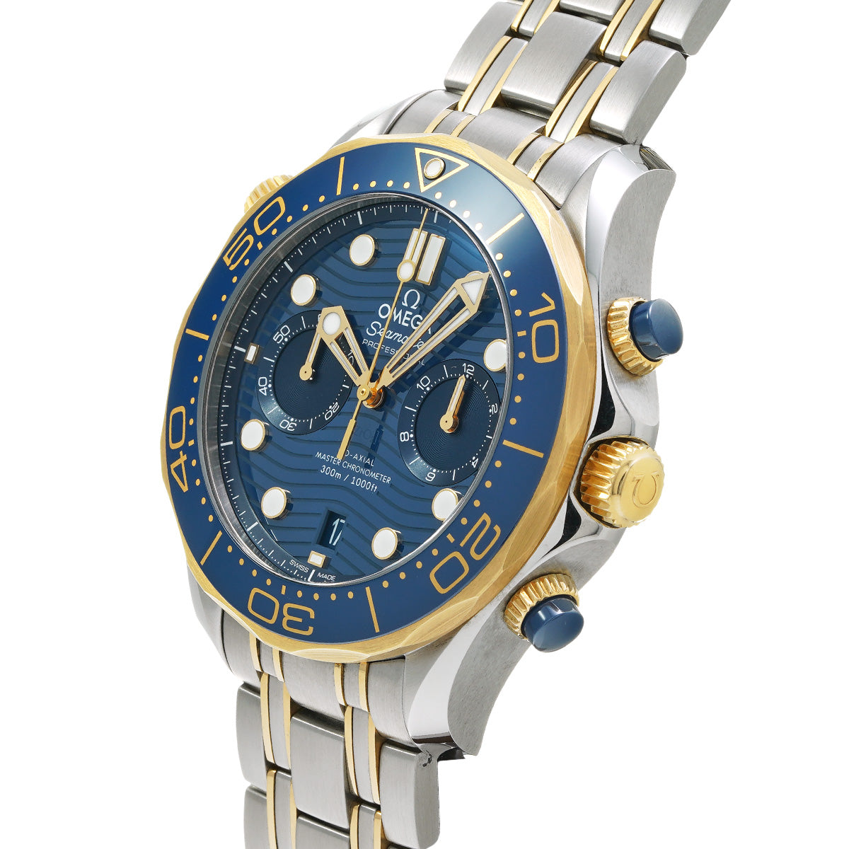 Seamaster Diver 300 Co-Axial Master Chronometer Chronograph 210.20.44.51.03.001 Blue OMEGA Mens [Pre-Owned]