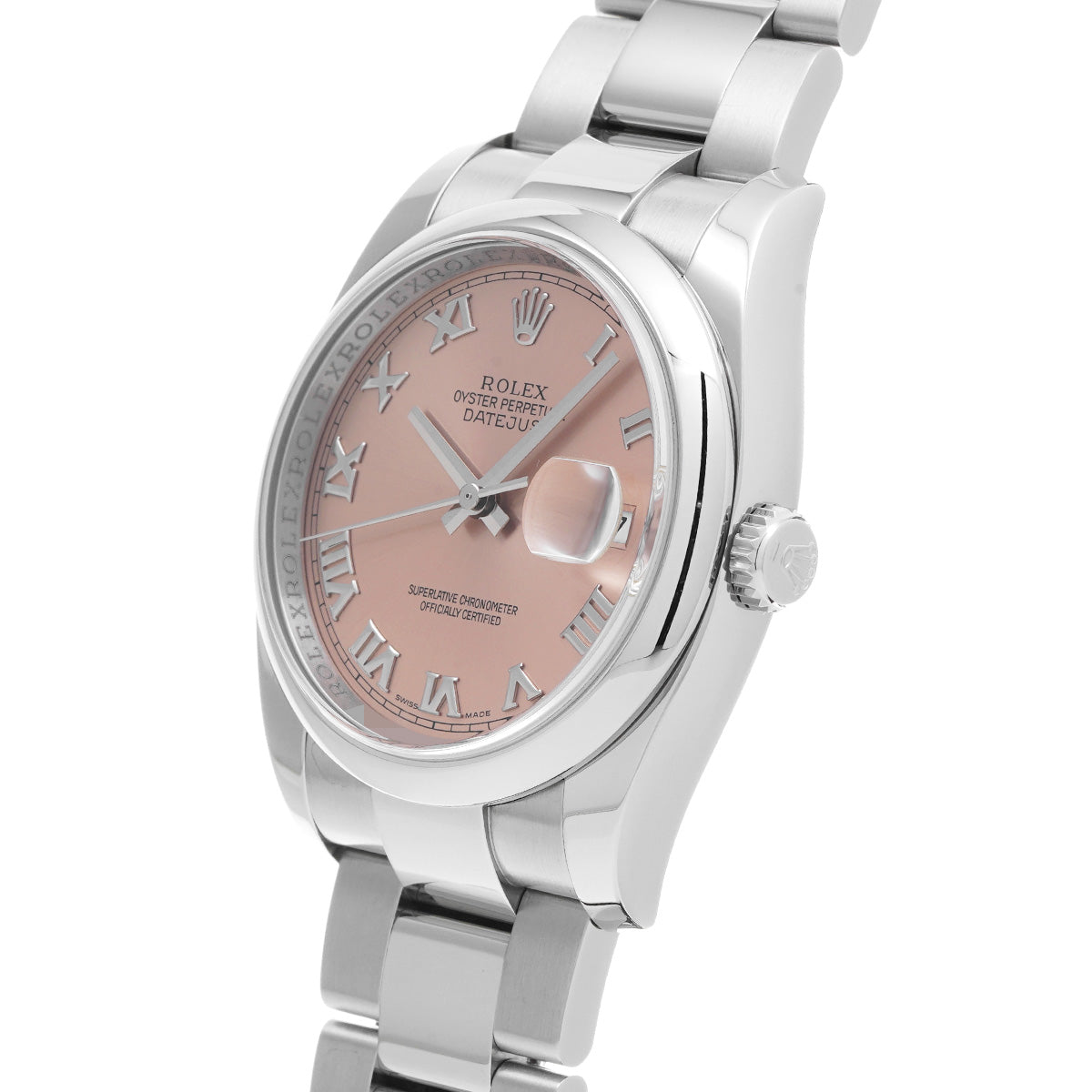 DATE JUST 116200 D (manufactured circa 2006) Pink ROLEX Men's [Pre-Owned].