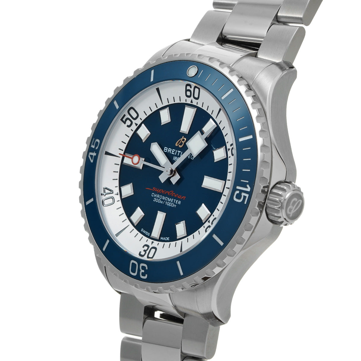 Super Ocean Automatic 46 A17378E71C1A1 Blue BREITLING Men's [Pre-Owned].