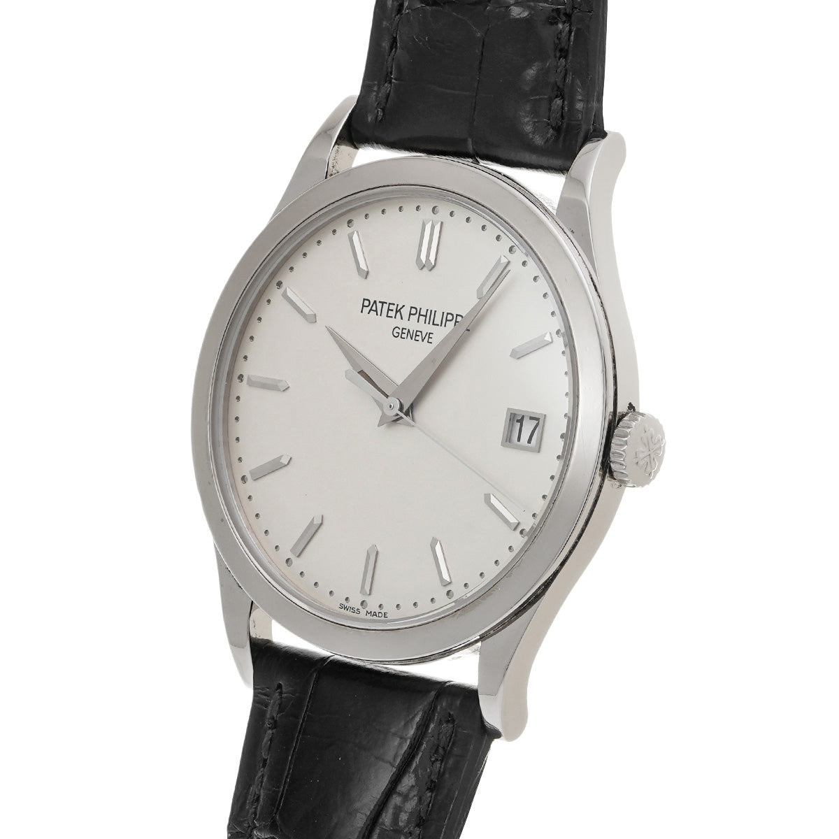 Calatrava 5296G-010 Silver PATEK PHILIPPE Men's [Pre-Owned].