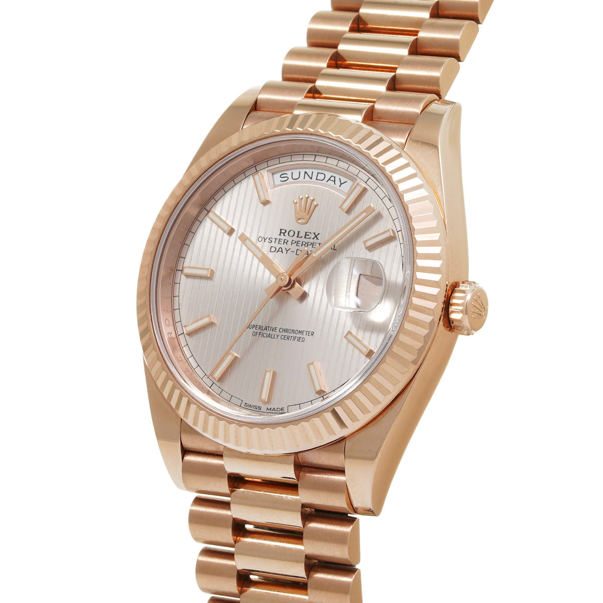 Day-Date 40 228235 Random Serial Sundust/Stripe Motif ROLEX Men's [Pre-Owned].