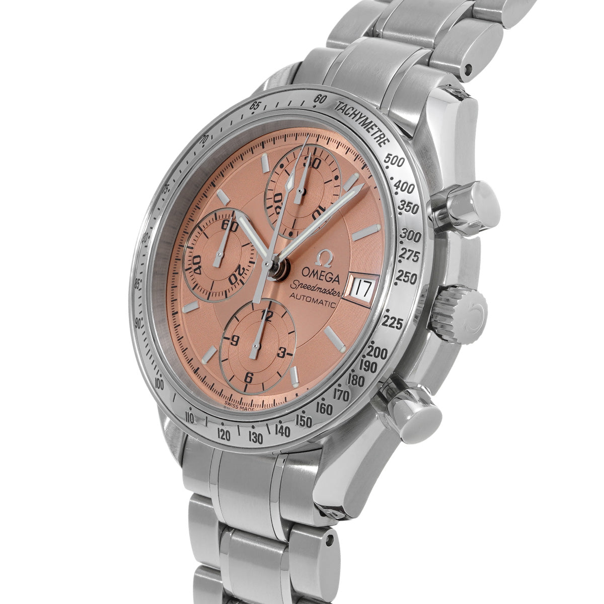 Speedmaster Date 3513.60 Salmon Pink OMEGA Men's [Pre-Owned].