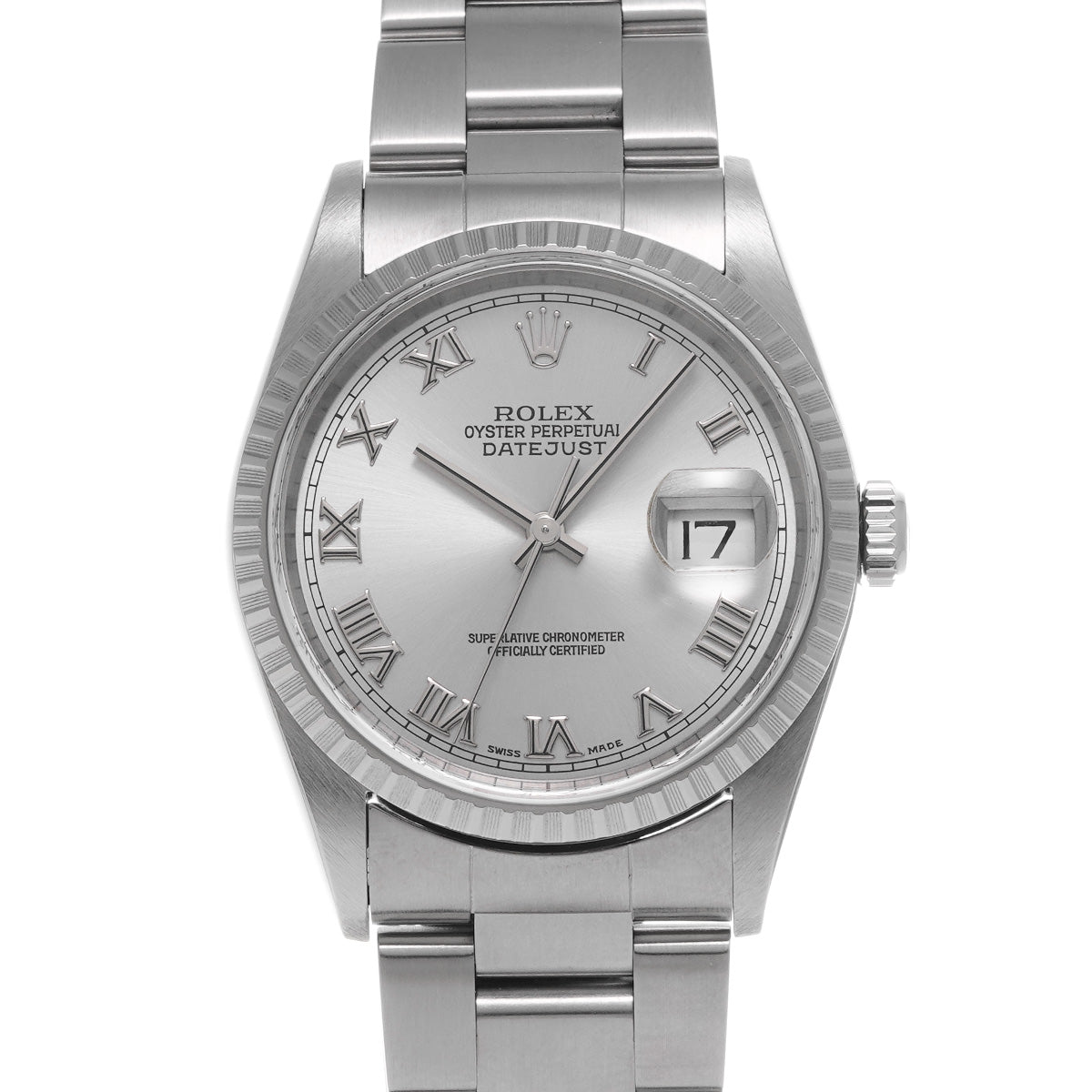 DATE JUST 16220 P (made around 2000) Silver ROLEX Men's [Pre-owned].