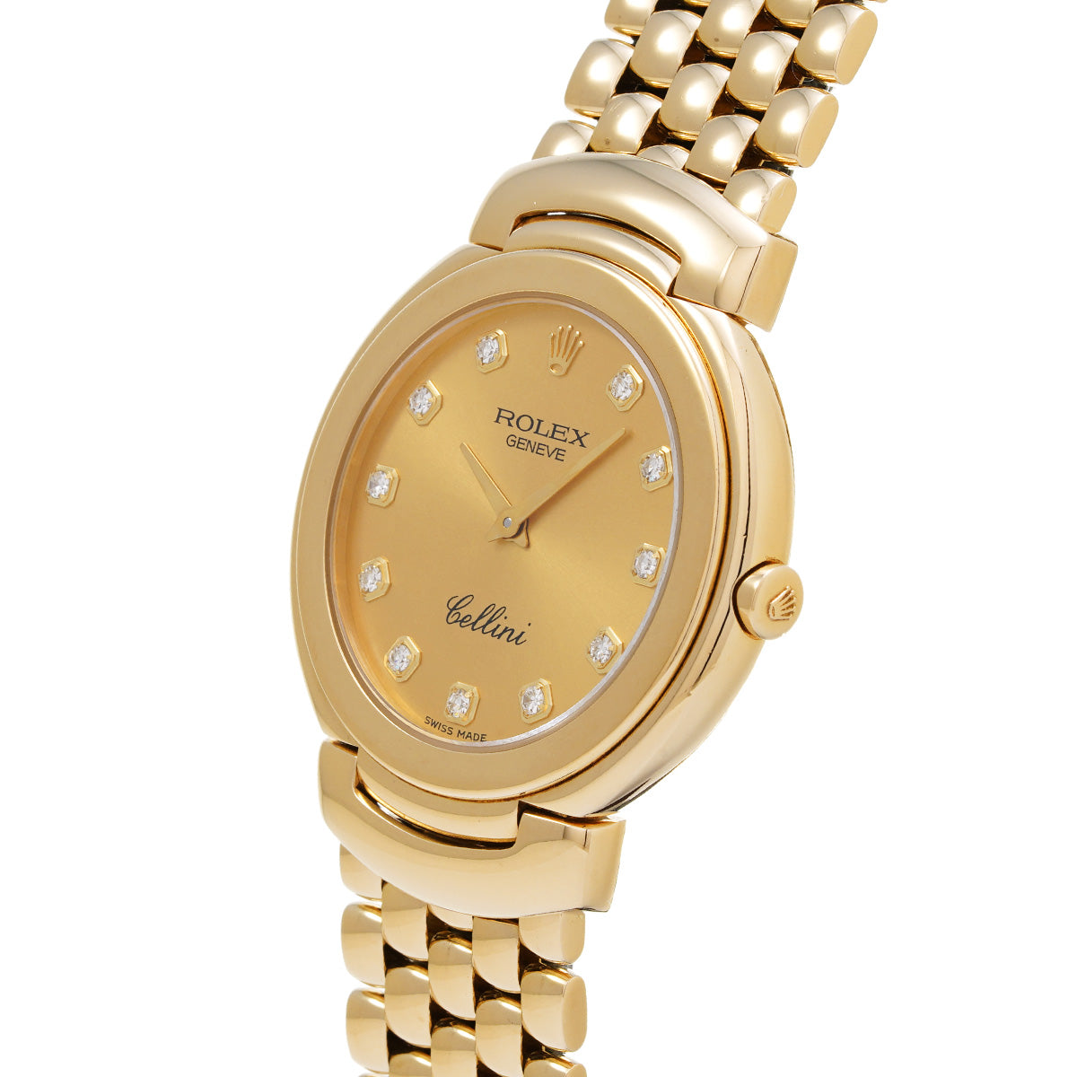 Cellini 6622/8 N (manufactured circa 1991) White/Diamond ROLEX Men's [Pre-Owned].