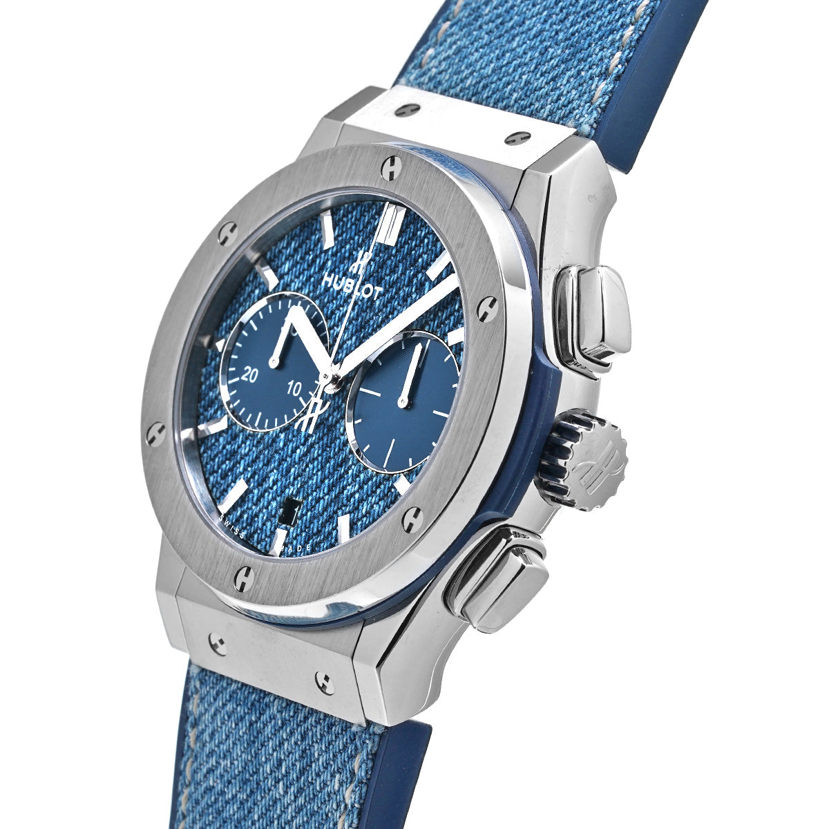 Classic Fusion Chronograph Jeans 521.NX.2770.NR.JPN18 Blue HUBLOT Men's [Pre-Owned].