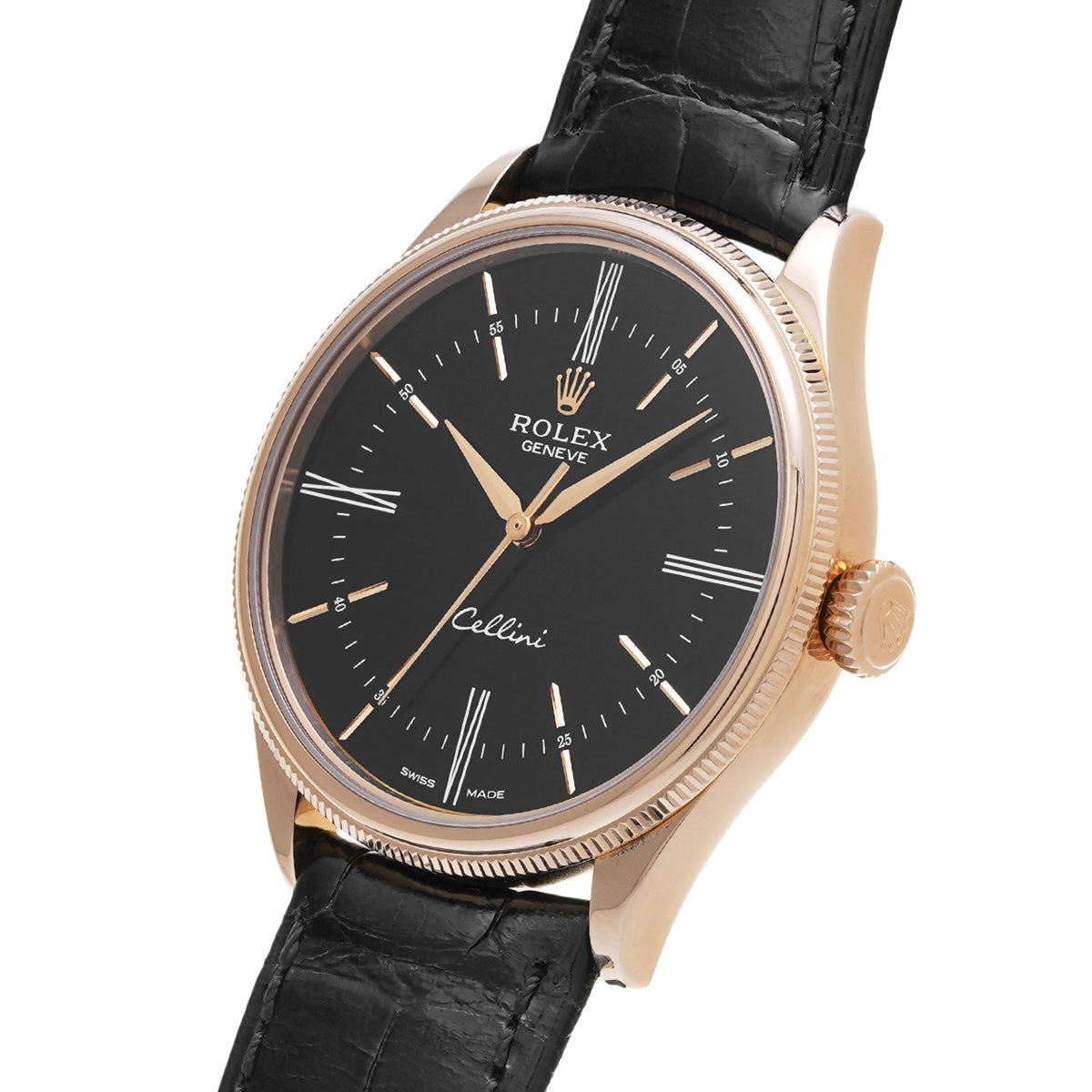 50505 Cellini Time Random Serial Black ROLEX Men's [Pre-owned].