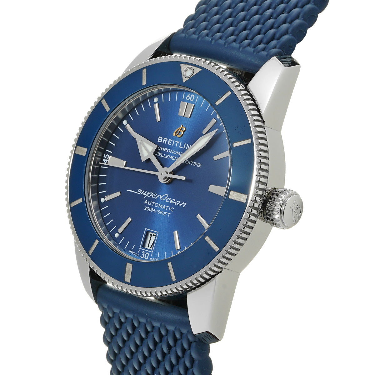 Super Ocean Heritage B20 Automatic 42 AB2010161C1S1 Blue BREITLING Men's [Pre-Owned].