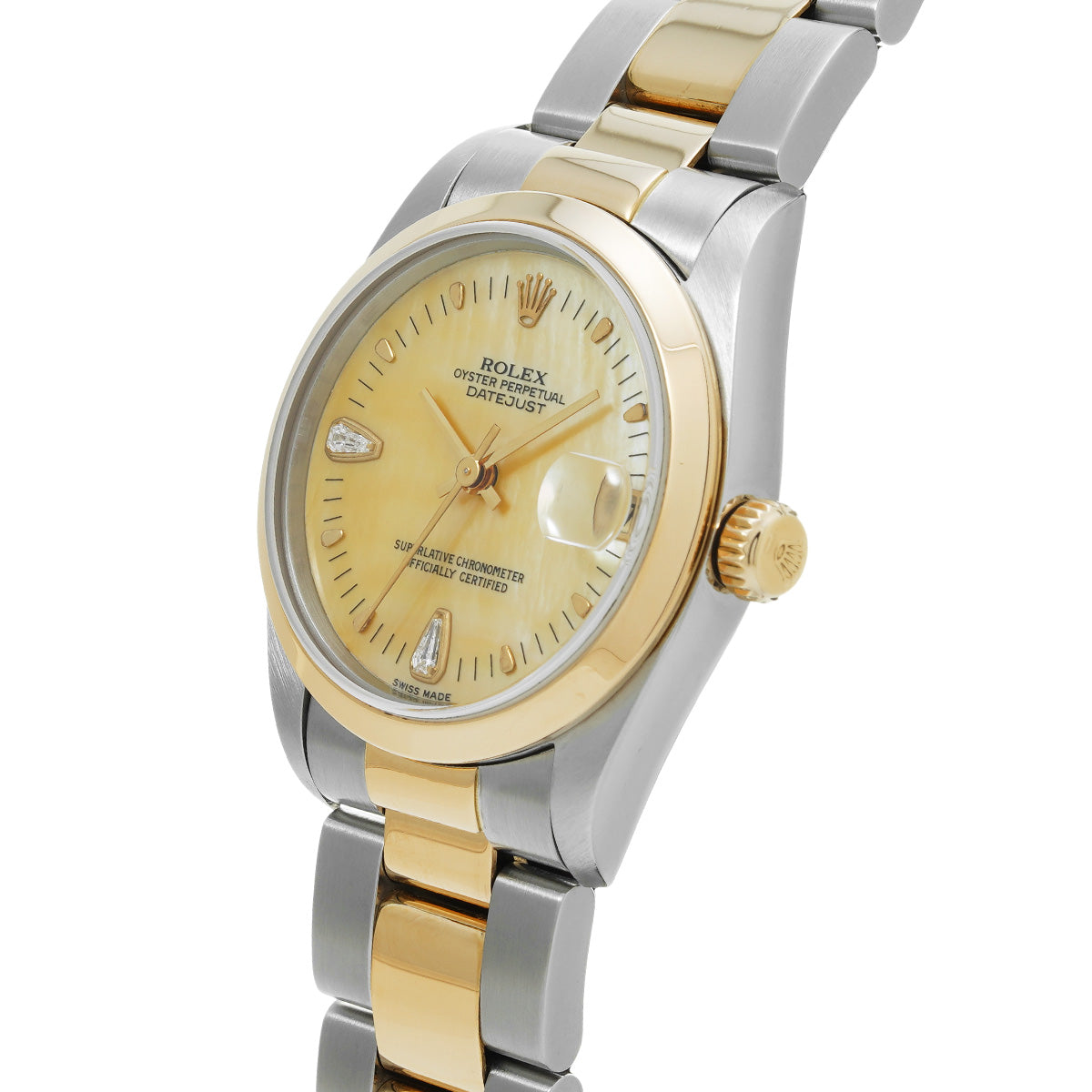 DATE JUST 78243N2BR A (manufactured circa 1999) Yellow MOP/Diamond ROLEX Ladies [Pre-Owned].