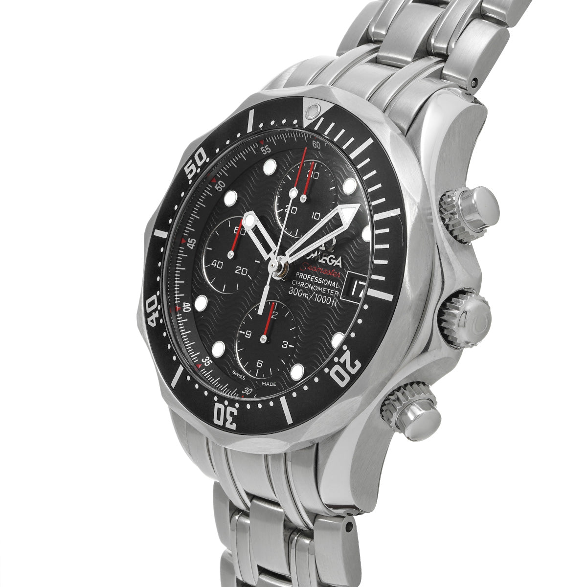 Seamaster Diver 300 Chronograph 213.30.42.40.01.001 Black OMEGA Men's [Pre-owned].