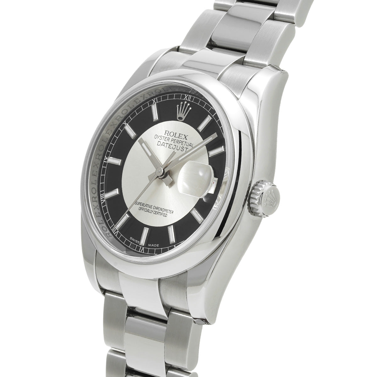 DATE JUST 116200 Random Serial Black/Silver ROLEX Men's [Pre-Owned].