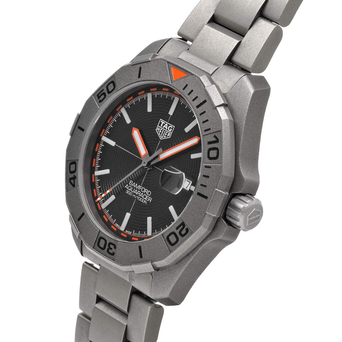 Aquaracer Calibre 5 Bamford WAY208F.BF0638 Black TAG HEUER Men's [Pre-Owned].