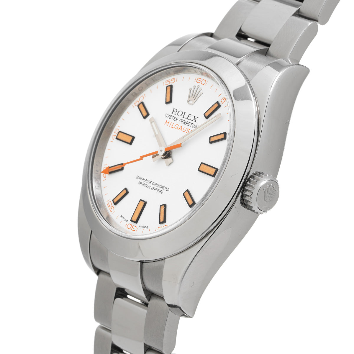 Milgauss 116400 V (manufactured around 2010) White ROLEX Men's [Pre-Owned].