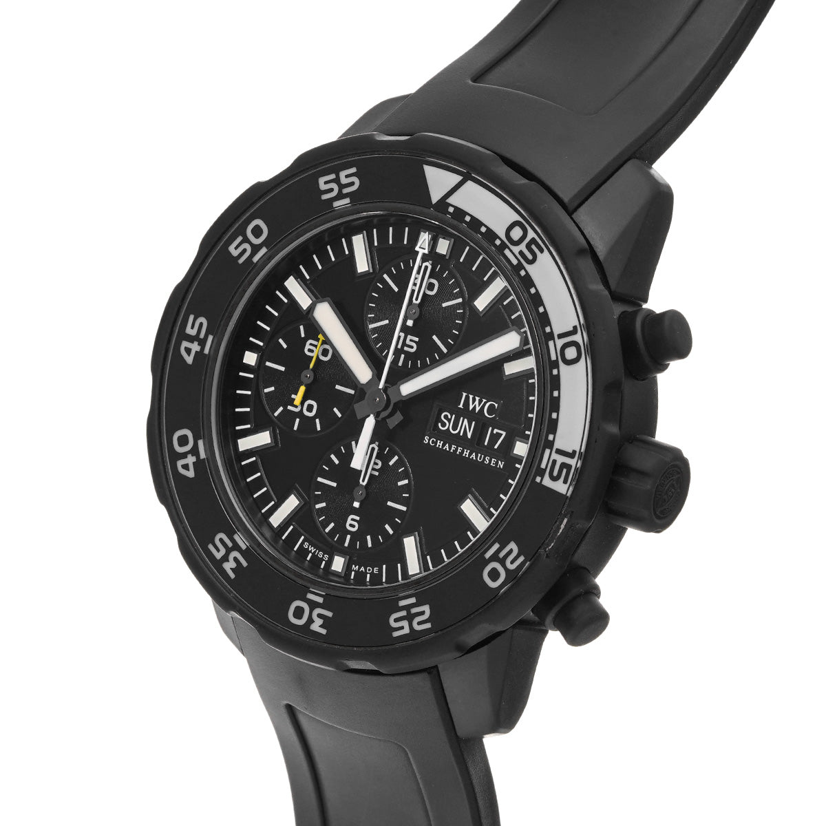 Aquatimer Chronograph Galapagos Island IW376705 Black IWC Men's [Pre-Owned]