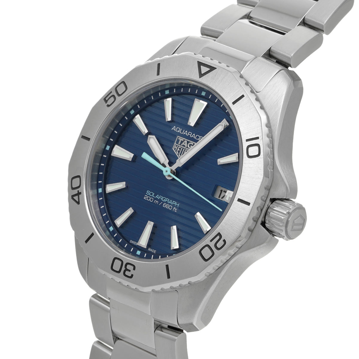 Aquaracer Professional 200 Solar Graph WBP1113.BA0000 Blue TAG HEUER Men's [Pre-Owned]