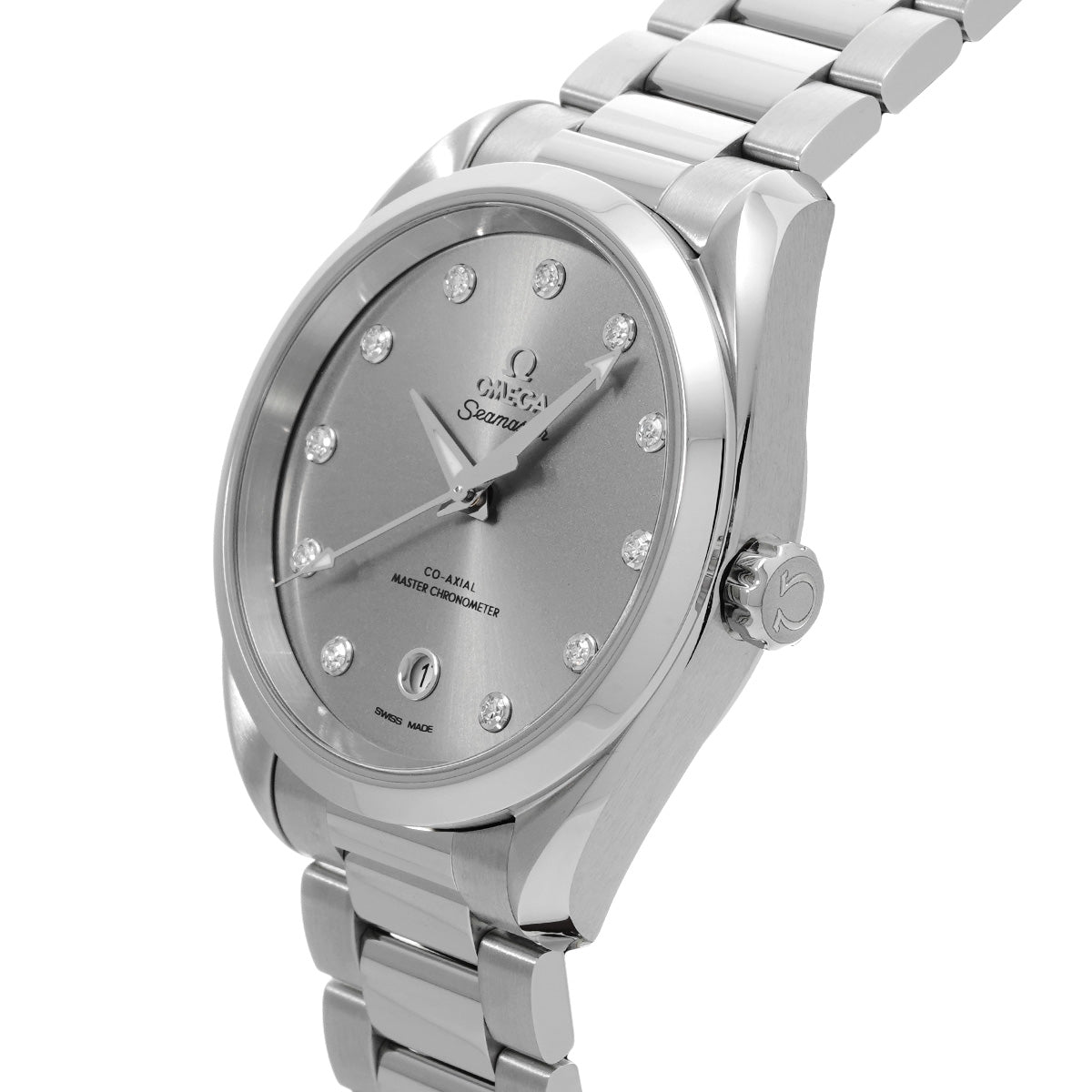 Seamaster Aqua Terra Co-Axial Master Chronometer 220.10.38.20.56.001 Gray/Diamond OMEGA Ladies [New]