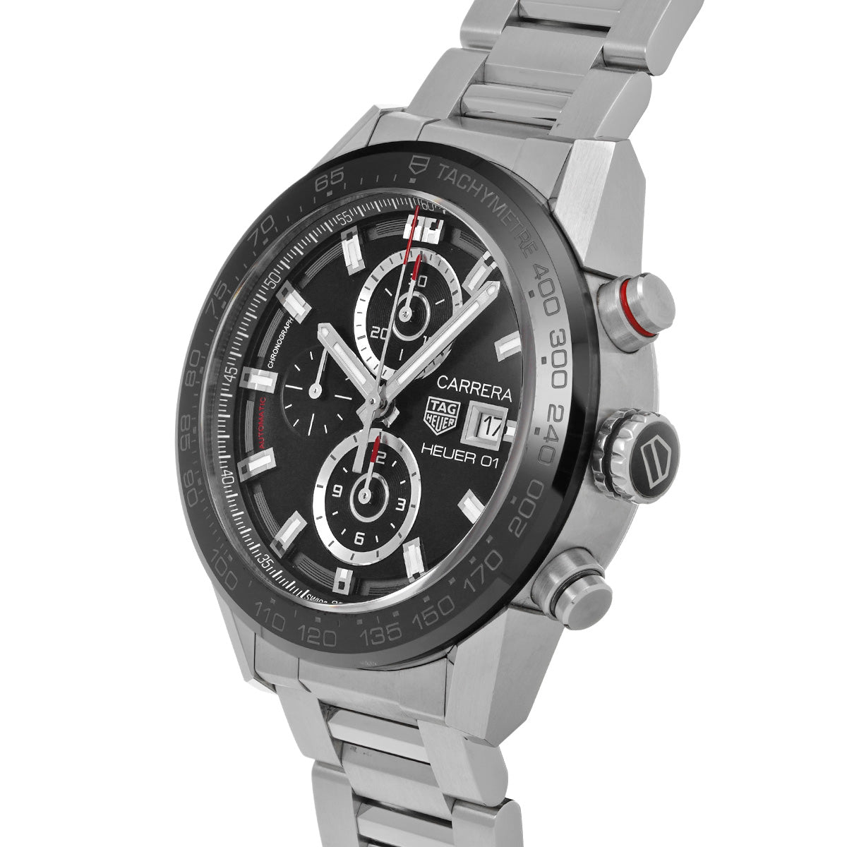 CARRERA Calibre Heuer 01 CAR201Z.BA0714 Black TAG HEUER Men's [Pre-Owned].