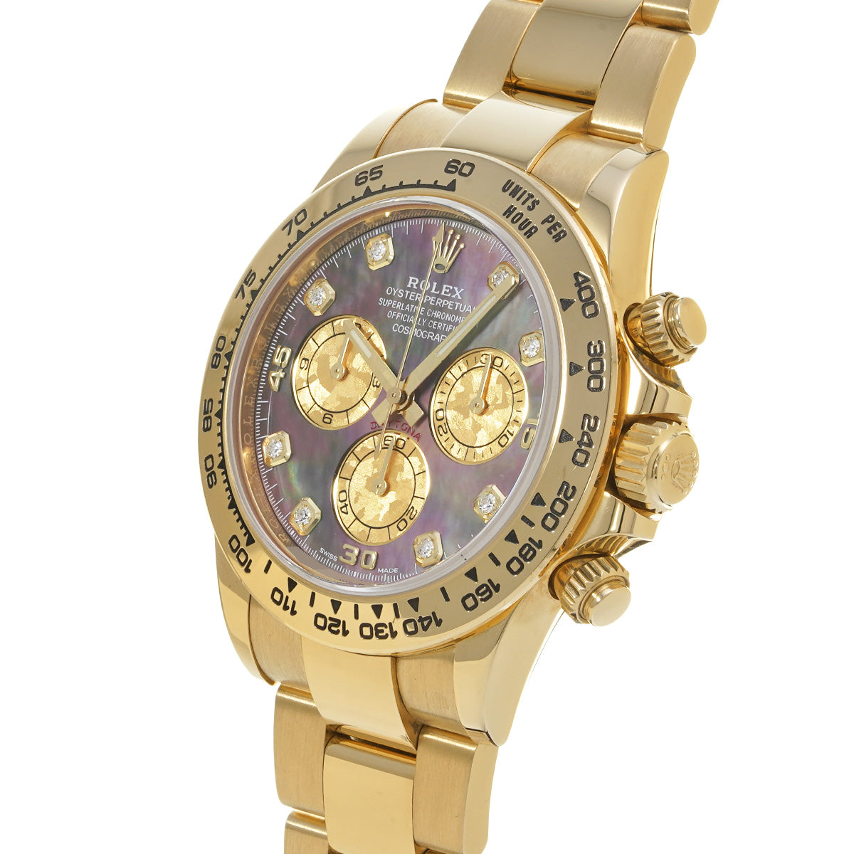 Cosmograph Daytona 116508NG Random Serial Black MOP/Diamond ROLEX Men's [Pre-Owned].