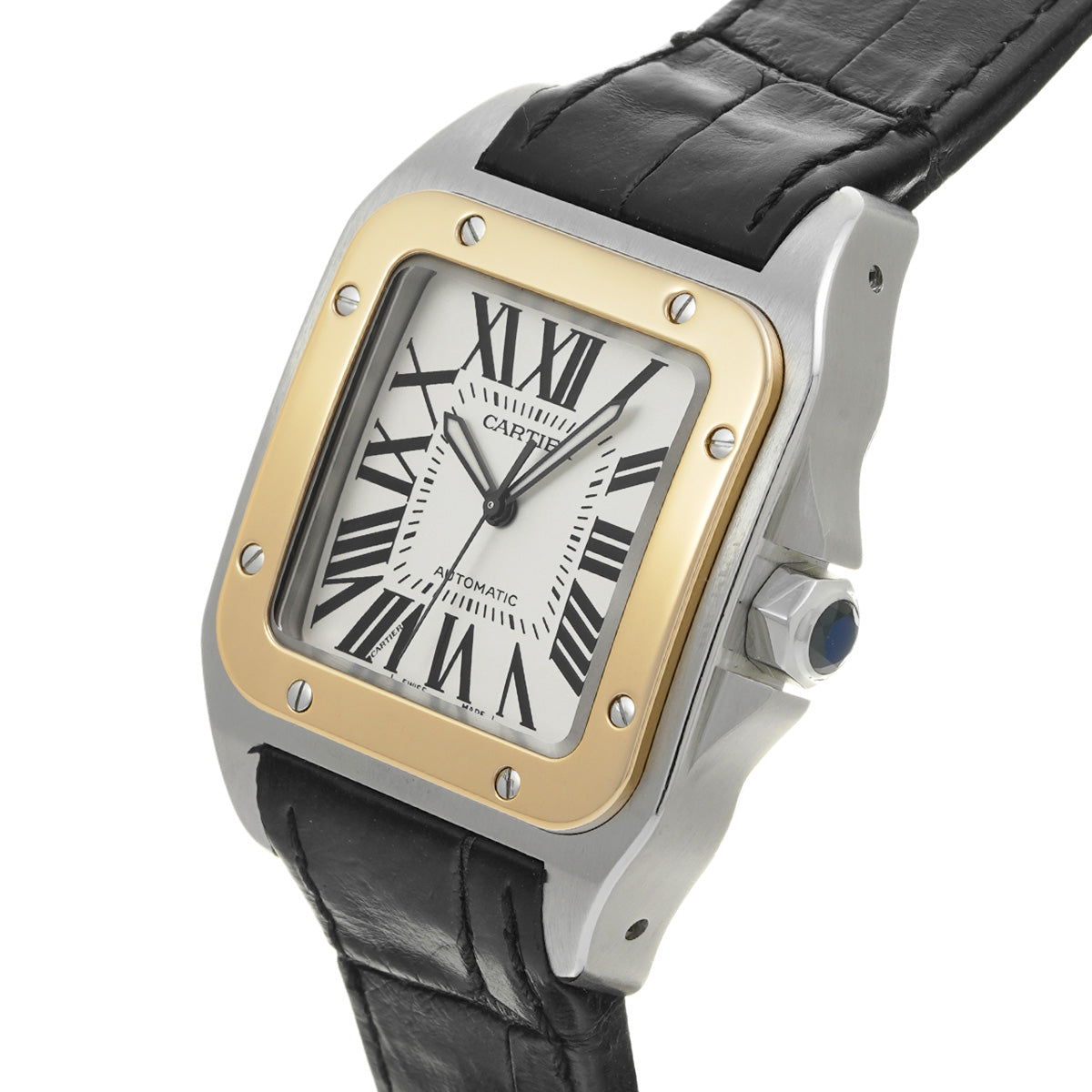 Santos 100 LM W20072X7 Silver CARTIER Men's [Pre-owned]