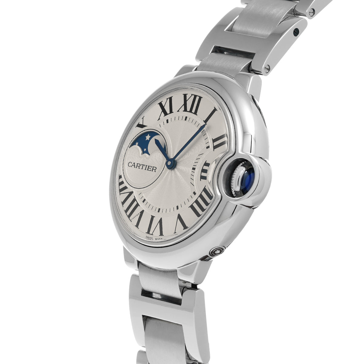 Ballon Bleu de Cartier Moonphase WSBB0021 Silver CARTIER Men's [Pre-Owned].
