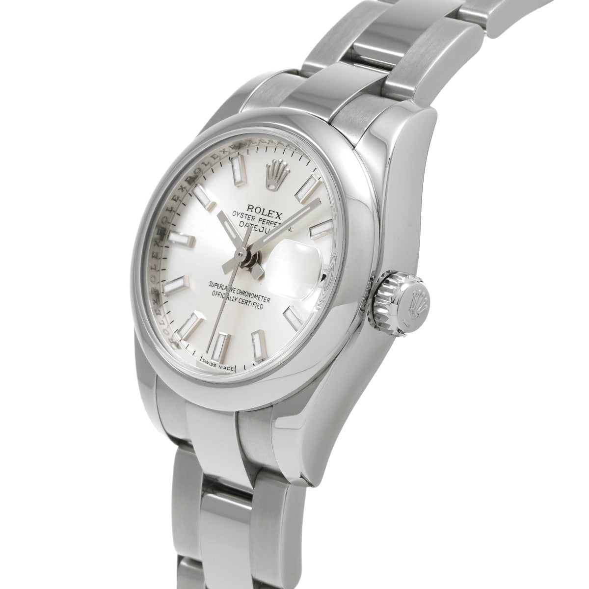 DATE JUST 179160 Z (made around 2006) Silver ROLEX Ladies [Pre-Owned].