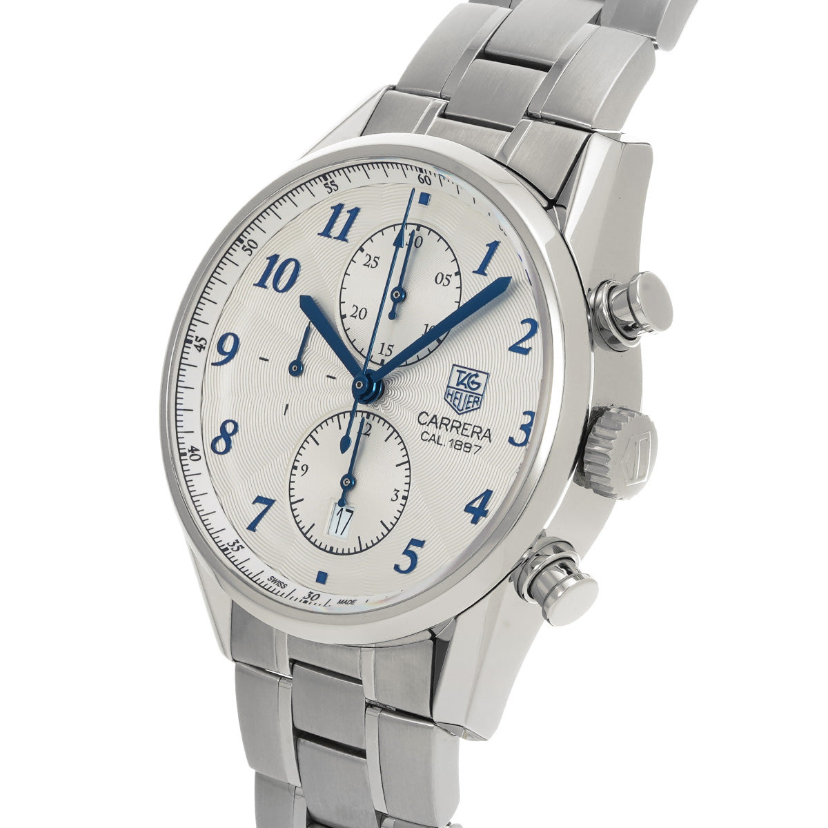 CARRERA Heritage Chronograph Calibre 1887 CAR2114.FC6292 Silver TAG HEUER Men's [Pre-Owned].