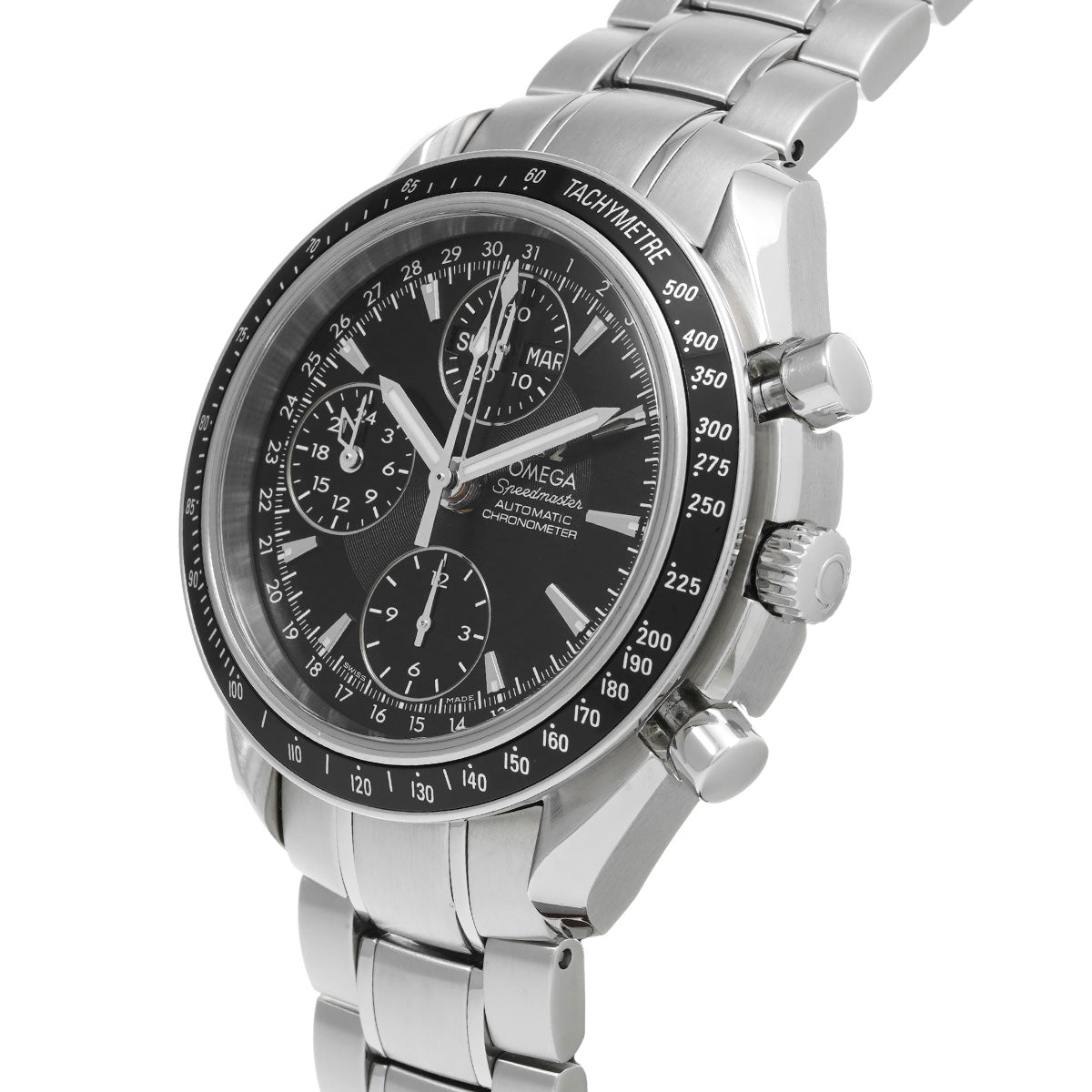 Speedmaster Triple Calendar 3220.50 Black OMEGA Men's [Pre-Owned].