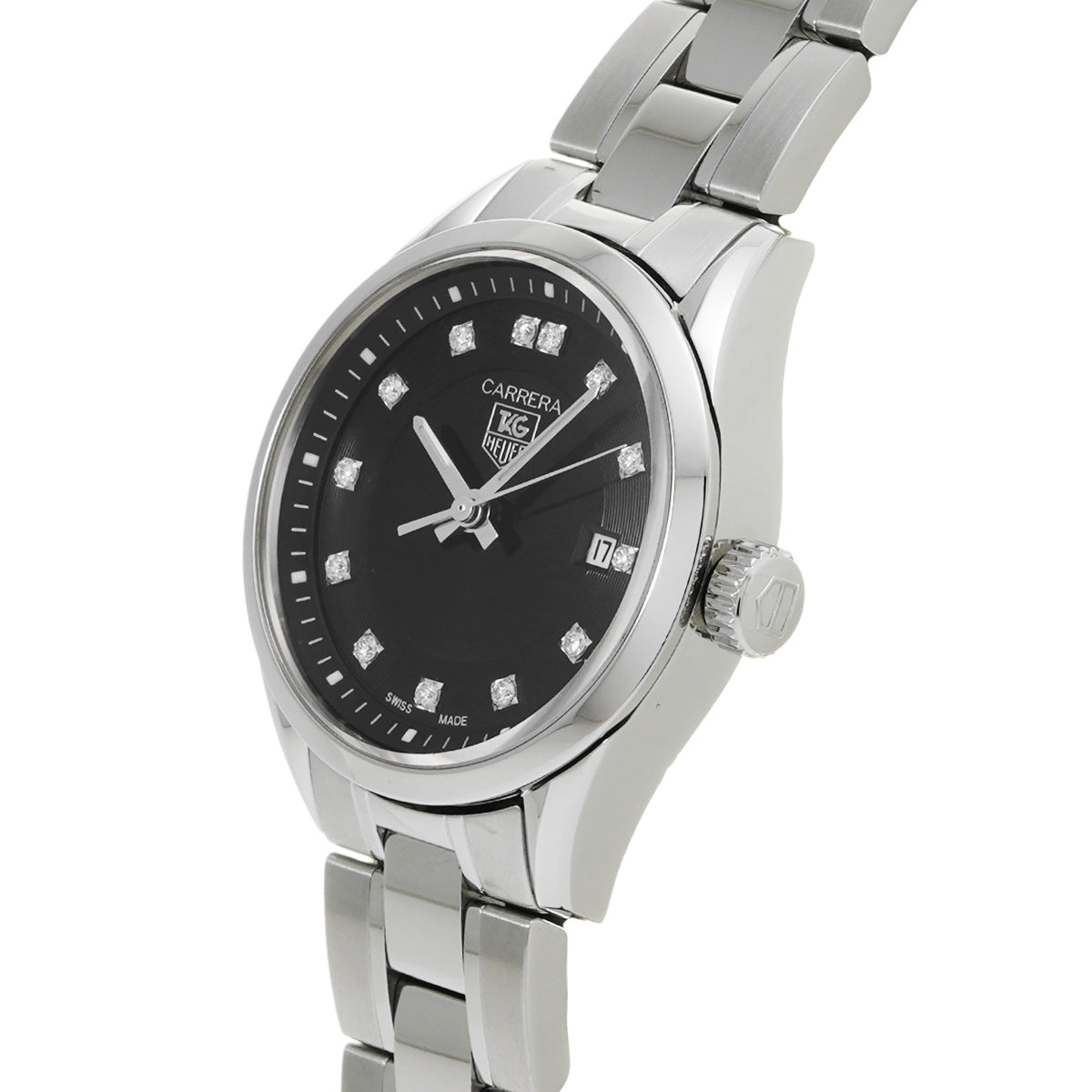 CARRERA Quartz WV1410.BA0793 Black/Diamond TAG HEUER Ladies [Pre-Owned].