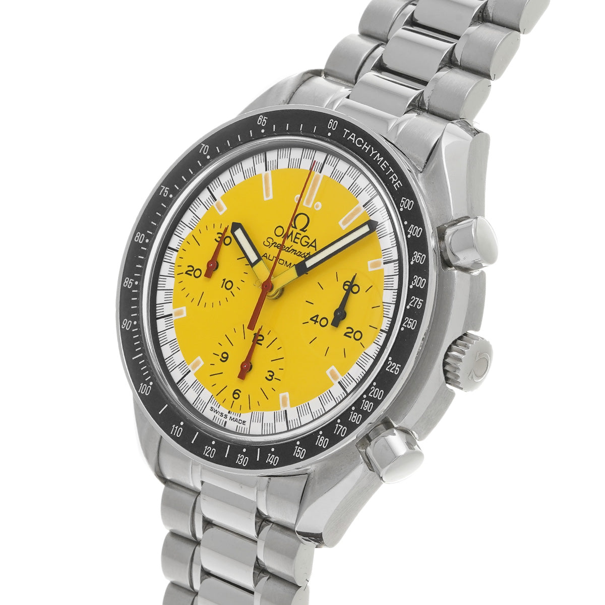 Speedmaster Racing Michael Schumacher 3510.12 Yellow OMEGA Men's [Pre-Owned].