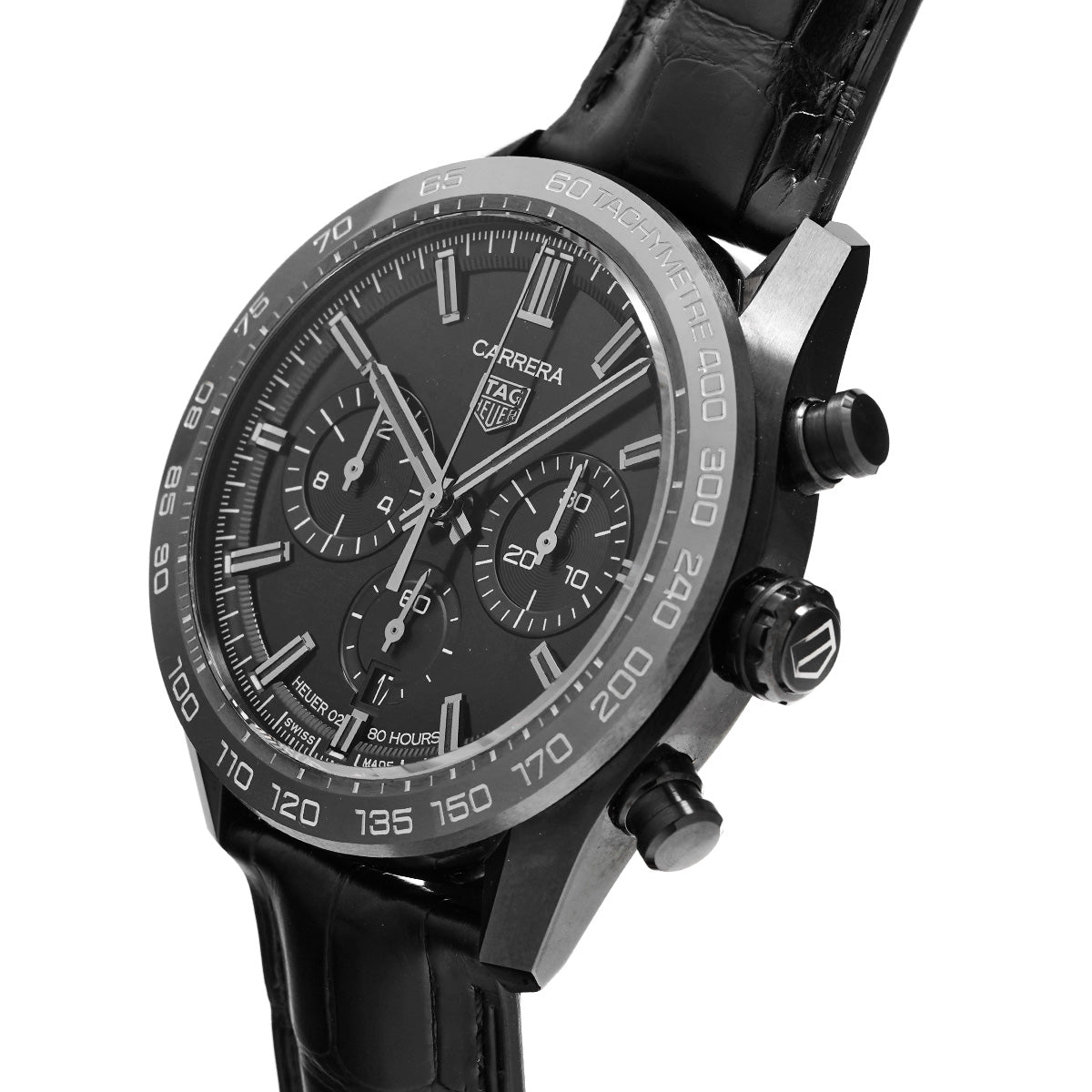 CARRERA Calibre Heuer 02 Japan Black Edition CBN2A1G.FC6501 Black TAG HEUER Men's [Pre-owned].