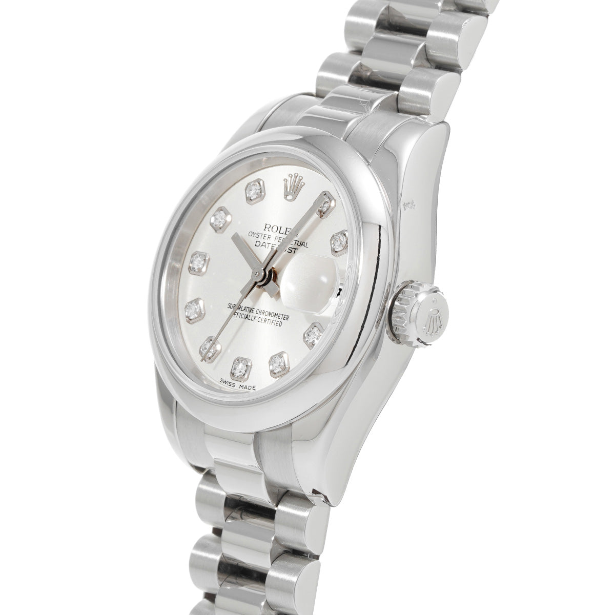 Lady Datejust 26 179166G K (made around 2001) Silver/Diamond ROLEX Ladies [Pre-Owned].