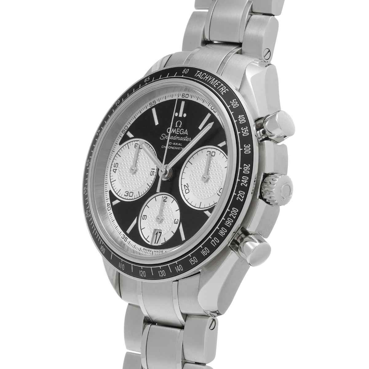 Speedmaster Racing Co-Axial 326.30.40.50.01.002 Black/Silver OMEGA Men's [Pre-Owned].