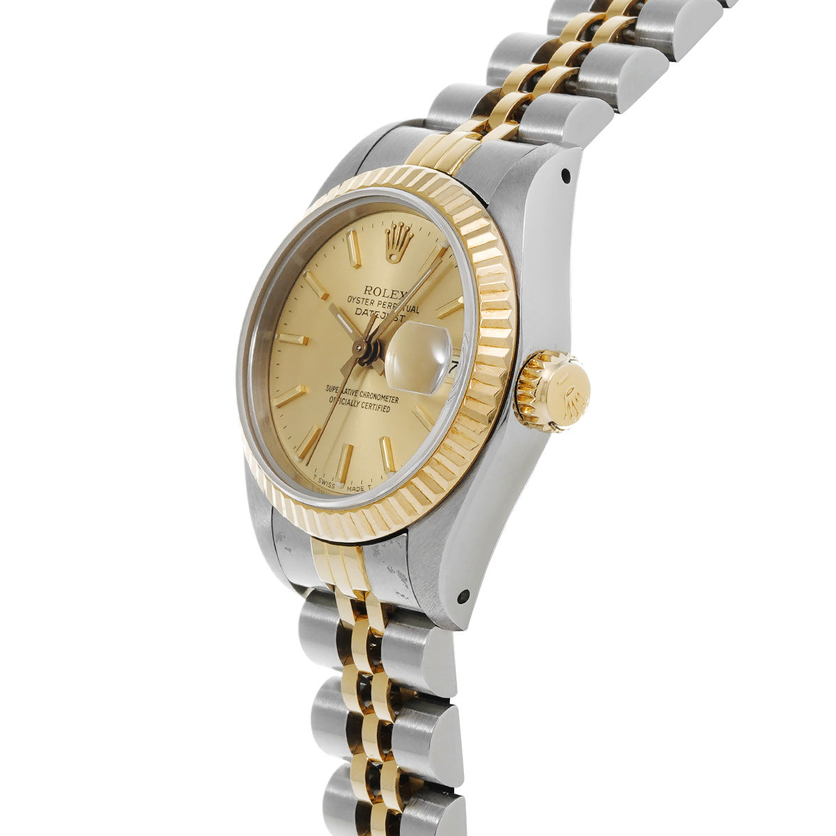 DATE JUST 69173 98th (manufactured circa 1987) Champagne ROLEX Ladies [Pre-Owned].