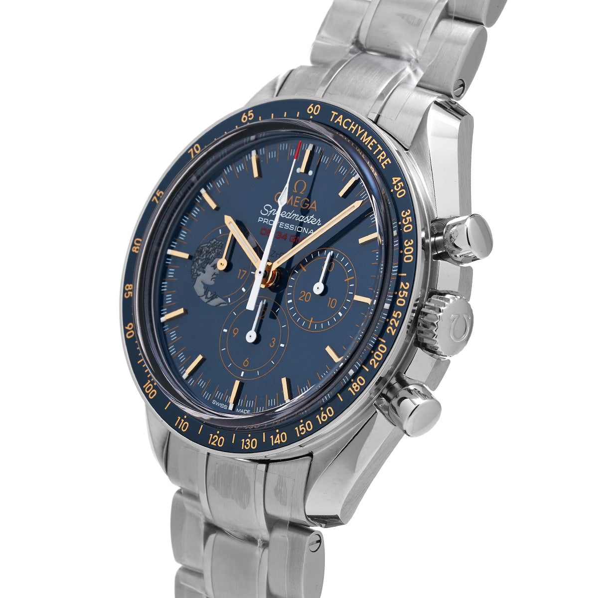 Speedmaster Moonwatch Professional Apollo 17 45th 311.30.42.30.03.001 Blue OMEGA Men's [Pre-Owned].