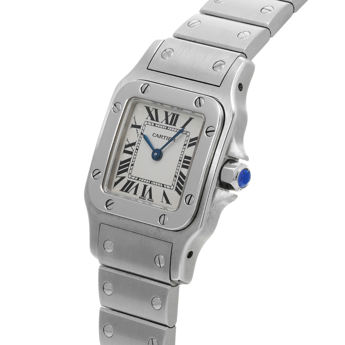 Santos Garbet SM W20056D6 Silver CARTIER Ladies [Pre-owned]