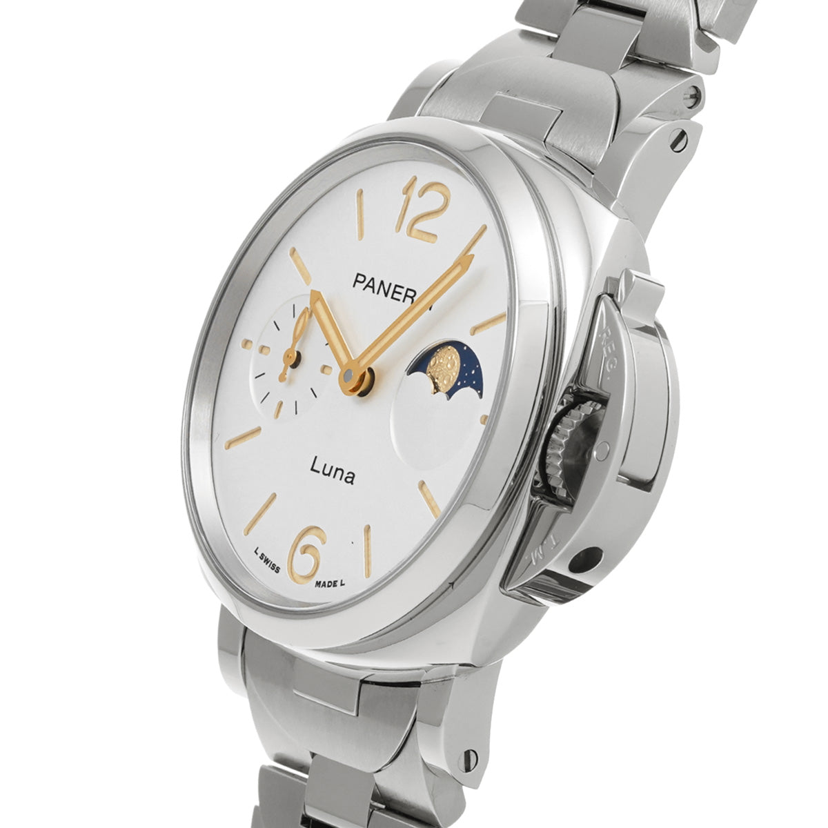 PAM01301 Luminor Due Luna Y (manufactured in 2022) White PANERAI Men's [Pre-Owned].