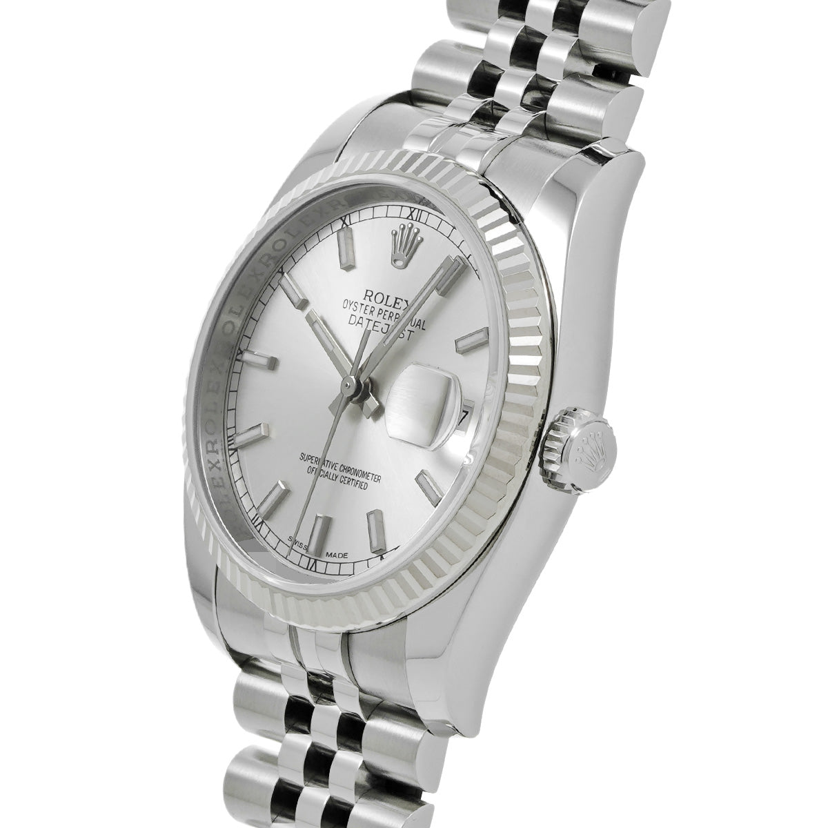 DATE JUST 116234 G (manufactured circa 2011) Silver ROLEX Men's [Pre-Owned].