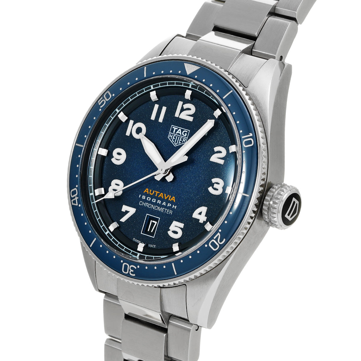 Autavia Isograph WBE5112.EB0173 Blue TAG HEUER Men's [Pre-owned]