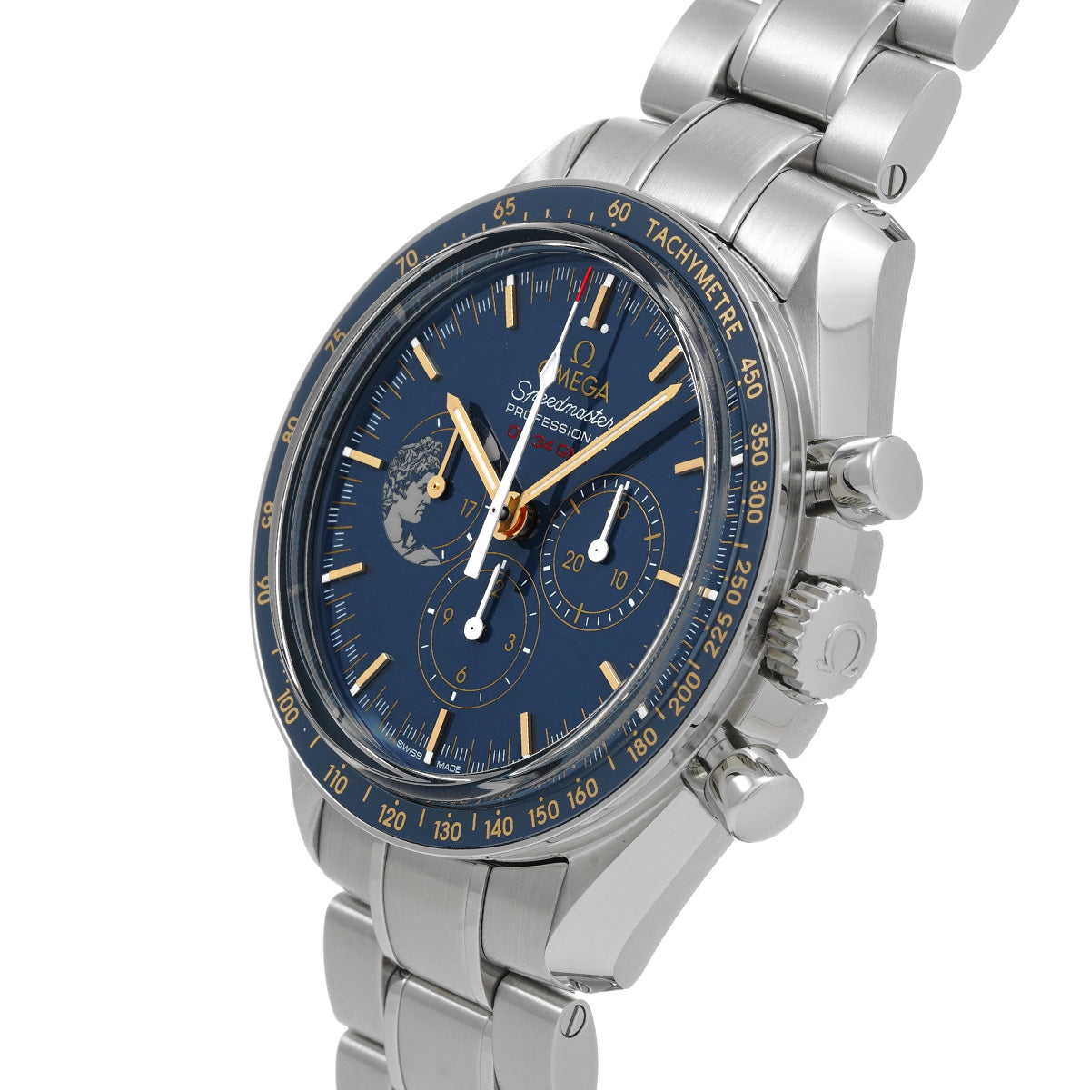 Speedmaster Moonwatch Professional Apollo 17 45th 311.30.42.30.03.001 Blue OMEGA Men's [Pre-Owned].