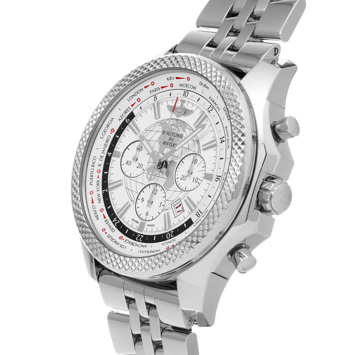 BENTLEY B05 UNITIME AB0521U0/A768 White BREITLING Men's [Pre-Owned].