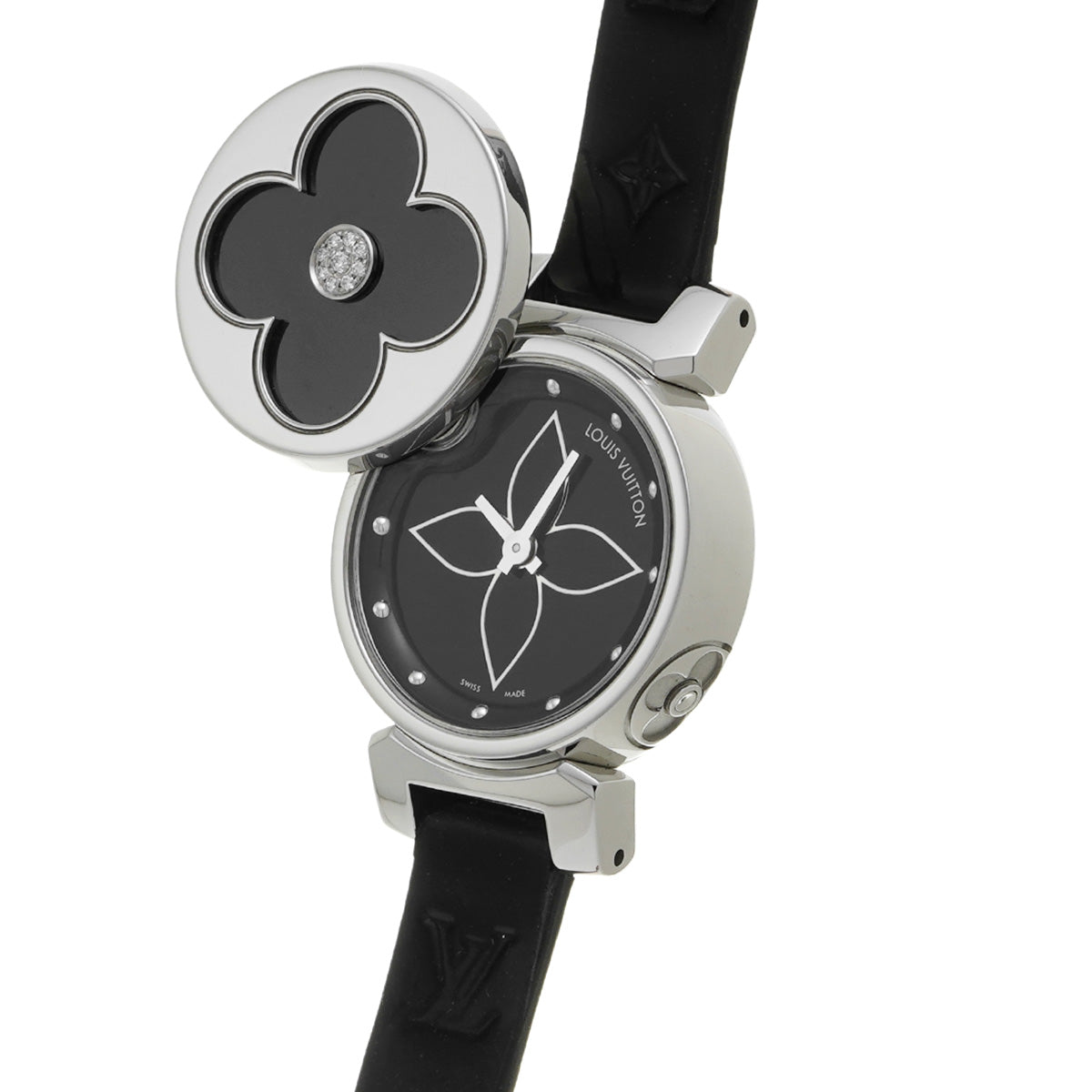 Tambour Bijoux Q151R Black LOUIS VUITTON Ladies [Pre-owned].
