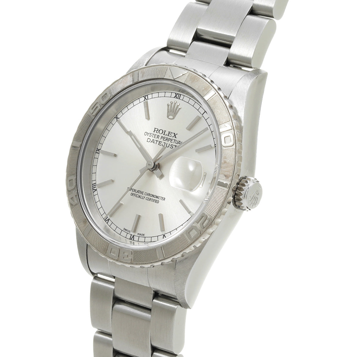 Datejust Thunderbird 16264 F (manufactured circa 2003) Silver ROLEX Men's [Pre-Owned].