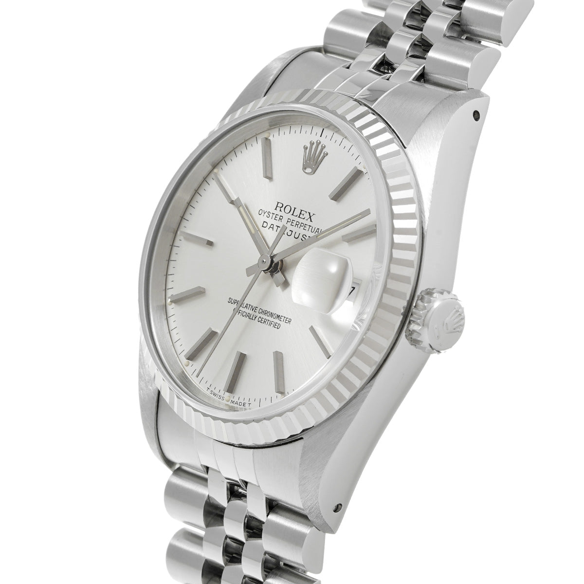 DATE JUST 16234 X (manufactured circa 1991) Silver ROLEX Men's [Pre-Owned].