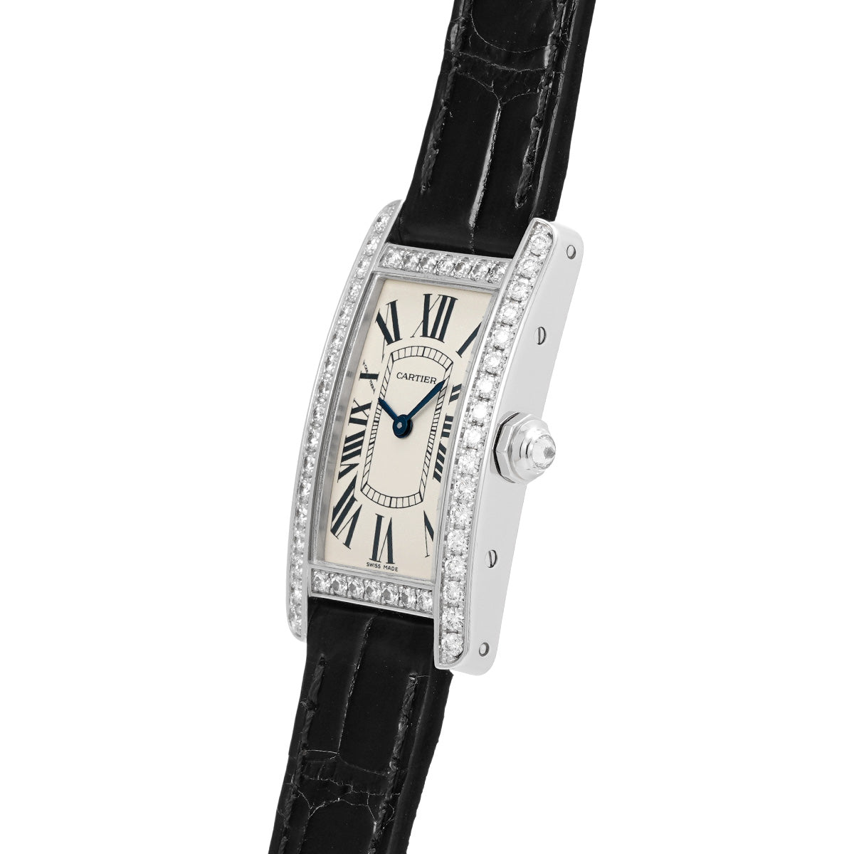 Tank American SM WB707331 Silver CARTIER Ladies [Pre-owned]