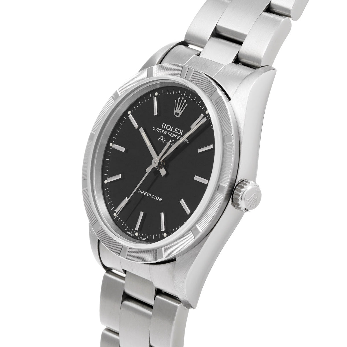 Air-King 14010 U (manufactured circa 1997) Black ROLEX Men's [Pre-owned].